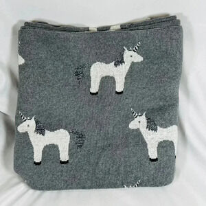 2/$30 Frolics Unicorn Blanket Baby Child Gray